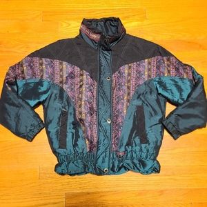 Vintage 80s G-4000 Iredescent Puffer Jacket Size Small